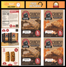 High Protein Crunchy Granola Bars Variety Pack - 4 Pack, Healthy Snack Option