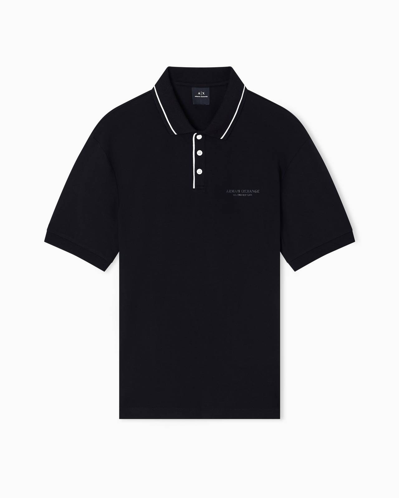 Armani Exchange Poloshirt schwarz - Gre M Herrenbekleidung Polo Kurzarm 12890₽