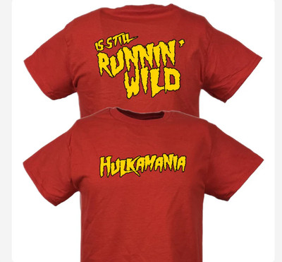 Hulkamania Still Runnin Wild Hulk Hogan T-Shirt Fullsize S-5Xl