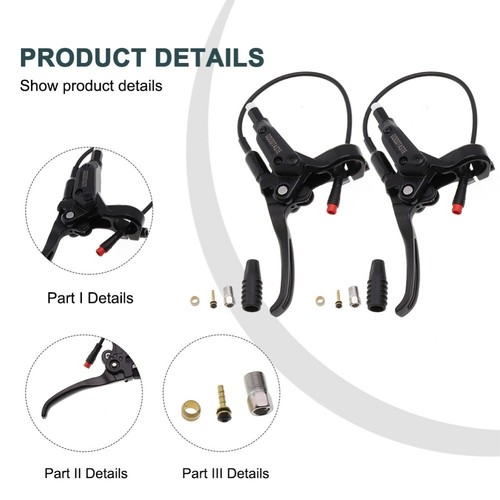 Bremshebel Bremsgriff schwarz E-Bike Teile links/rechts, wasserdichter Stecker - Bild 18 von 38