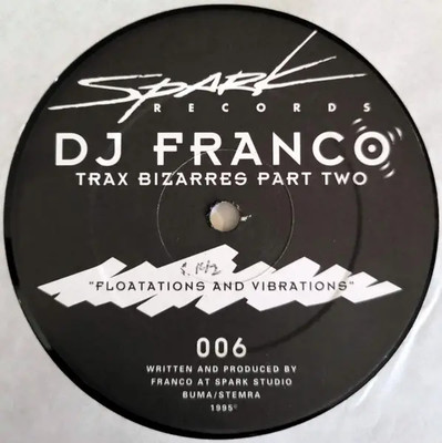 DJ Franco Trax Bizarres Part Two Vinyl Single 12inch Spark Records