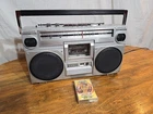 HITACHI TRK-7020 Vintage  Stereo Radio Cassette Boombox lot Working Condition