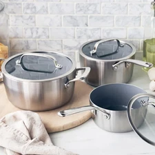 GreenPan GP3 Stainless Steel 6-piece Cookware Set - Brand New!