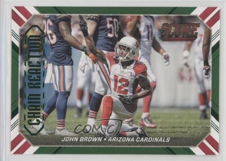 2016 Score Chain Reaction Green John Brown #5 q2s
