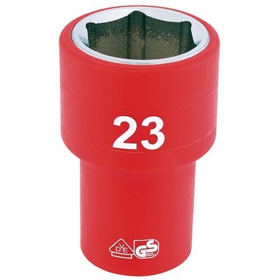 Draper Expert vollisolierte VDE-Stecknuss 1/2'' Vierkant gehärtet 23 mm