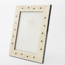 Natalini 5" x 7" Photo Frame Marquetry Music Note Overall 7-1/8" x 9-1/8"