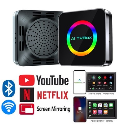 4-IN-1 CarPlay AI Box Android Auto Adapter Android 13 4G+32G Video Player 2026