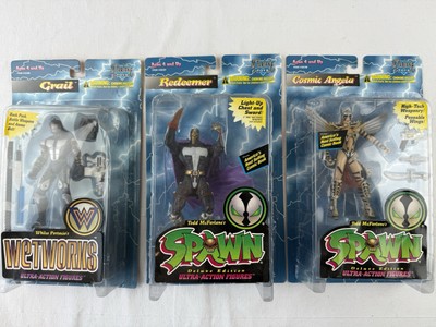 LOT OF 3 SPAWN Series 3 Figures McFarlane 1995 Redeemer Cosmic Angela & Grail