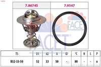 Facet Thermostat, KüHlmittel 7.8674 FüR CitroËN Daihatsu Peugeot Toyota