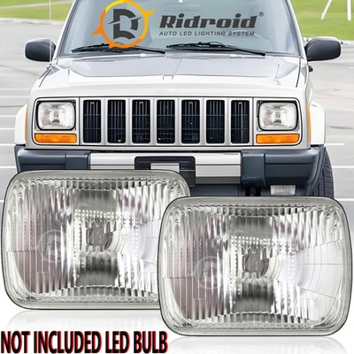 For Jeep Cherokee 1979-2001 Wrangler 1987-1995 5x7'' 7x6'' LED Headlights Original