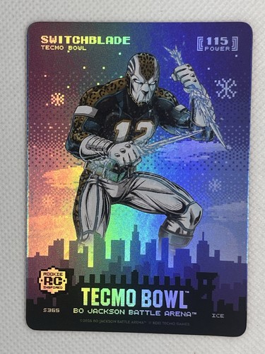 Bo Jackson Battle Arena Tecmo Bowl SWITCHBLADE Skyline Ice Travis Hunter