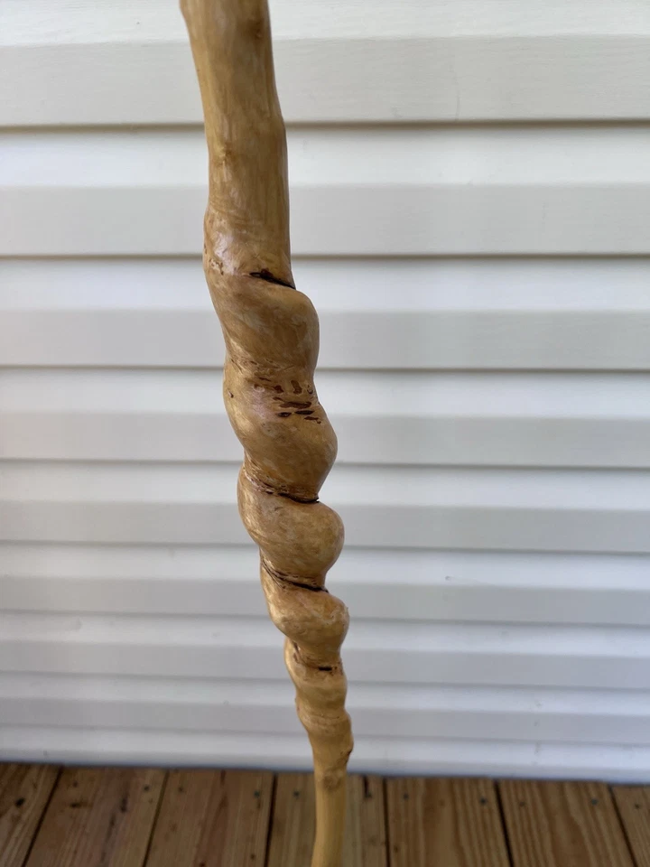 Bastón de madera hecho a mano madera 40 pulgadas de largo Foto 4 de 4