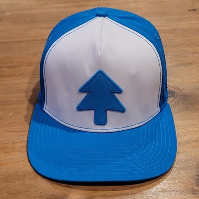 Gravity Falls Hat  Cap Snapback Adult Blue White Tree Logo Cartoon Disney