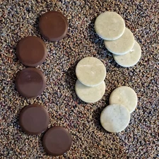 12 Pcs Green/ brown Hot Massage Stones Set Natural Jade Rock SPA Massager 2 inch