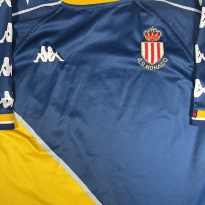 AS Monaco 1999/2000 Away Fußballtrikot Herren Medium - Original