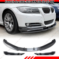 Fits 2009-2012 Bmw E90 E91 Lci 4dr Sedan Carbon Style Front Bumper Lip Spoiler