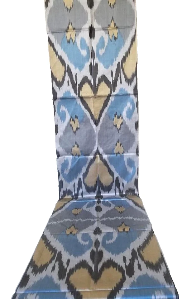 TELA UZBEKA IKAT SHOI SEDA PURA -FINA Y DELICADA - 100% SEDA - TELA DE PRIMERA CALIDAD Foto 4 de 4