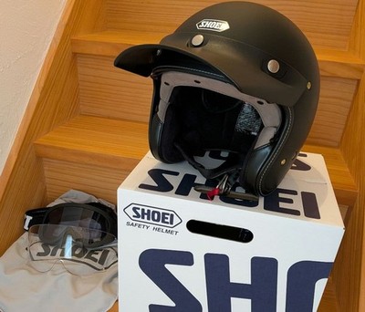 Shoei JO+ Jet Helmet Matt Black L Soft Smoke Mirror Visor