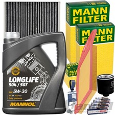MANN FILTERSET+MOTUL 5W30 für 1.4+1.6+16V VW GOLF 4 BORA 1J POLO 6N2 LUPO