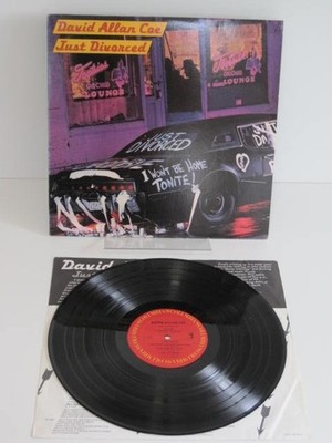 LP  David Allan Coe:  Just Divorced  (1984 Columbia USA)