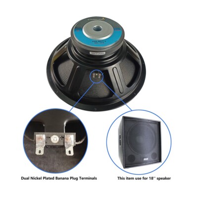 STARAUDIO 18'' 3500W Raw Subwoofer 8Ohm Sub Woofer Replacement PA Powered Speaker