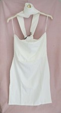 Missguided Off The Shoulder Dress White UK 12 EU 40 LN007 EE 05