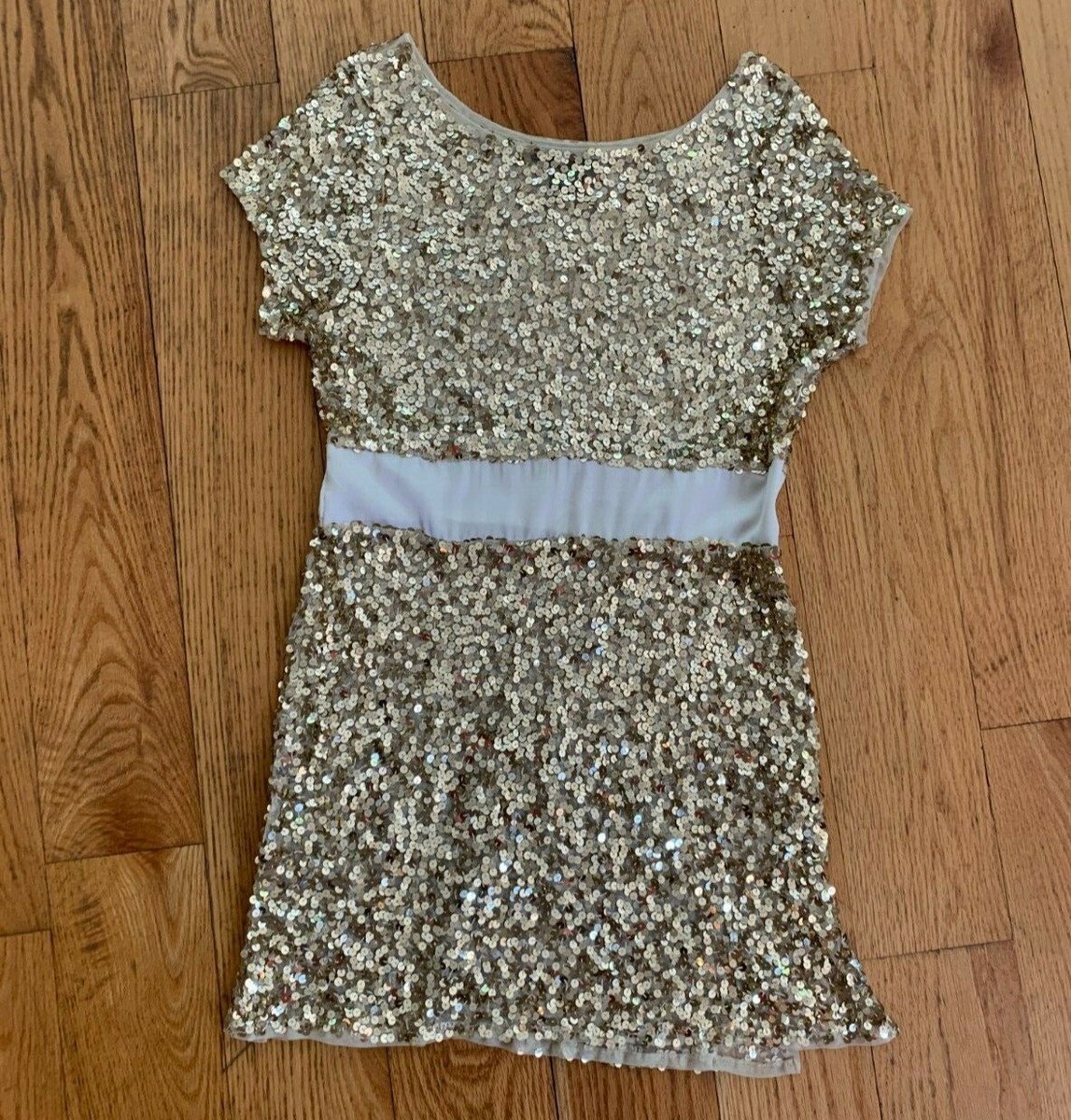 arden b gold sequin dress Arden B | Dresses | Arden B Sequin Dress Xs Gold Cocktail Mini Lined Stretch Dolman Sleeves Sparkle