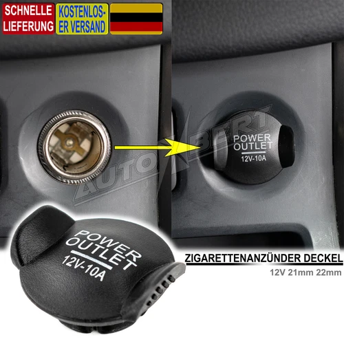 Cigarette Lighter Lid 12V 22mm 21mm Cover Bezel Socket Lid