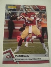 2018 NICK MULLENS PANINI INSTANT NFL ROOKIE CARD RC /134 SF 49ERS SAN FRANCISCO 