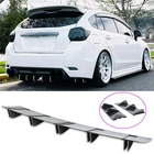 For Subaru Impreza Carbon Rear Bumper Diffuser Splitter Spoiler Lip Shark Fins