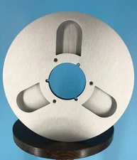 Burlington Recording 1/4"x10.5" BASF SILVER Heavy Duty NAB Metal Reel Silver Box