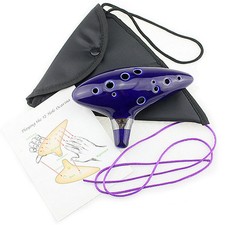 12 fori Ocarina ceramica Alto C Legend of Zelda Ocarina flauto blu strumento nuovo