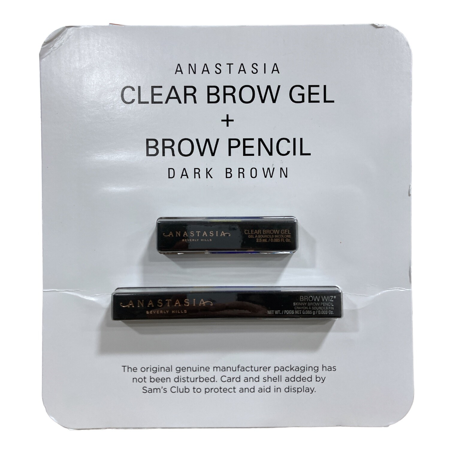 Прозрачный гель для бровей Anastasia Beverly Hills + Brow Wiz, темно-коричневый