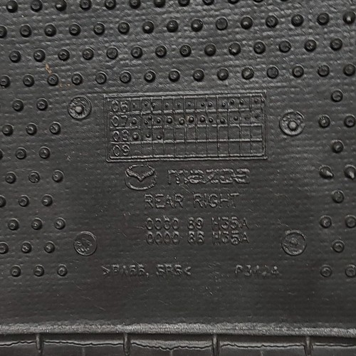 Mazda 6 2007-2008 OEM Black Carpet Rear Passenger & Driver Floor Mat Liner Pair - Picture 11 of 13