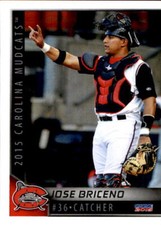 2015 Carolina Mudcats Choice #1 Jose Briceno Caracas Venezula VZ Baseball Card