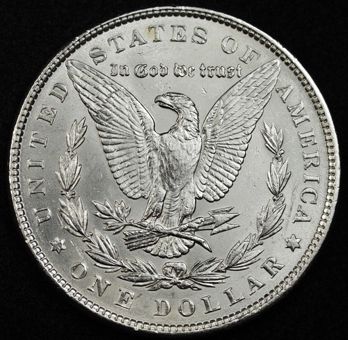 1886-p Morgan Silver Dollar. B.U. 79629 (Inventory F) - Picture 2 of 2