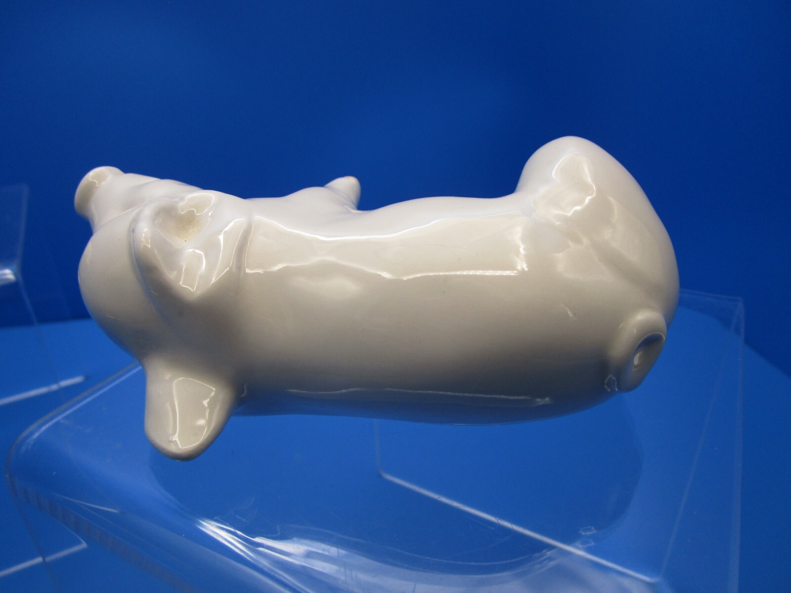 FF FITZ & FLOYD Nesting Hugging Pigs White Salt & Pepper SHAKERS 1976