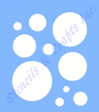 CIRCLE STENCIL CIRCLES STENCILS TEMPLATE ART ROUND BACKGROUND NEW CRAFT 8" x 10"