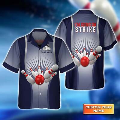 Bowling I'm Going On Strike hawaiian shirt, Bowling Hawaiian Shirt For Men, Wome