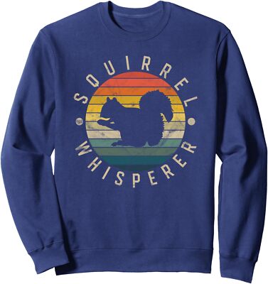Squirrel Whisperer Vintage Classic Cute Animal Gift Unisex Crewneck Sweatshirt