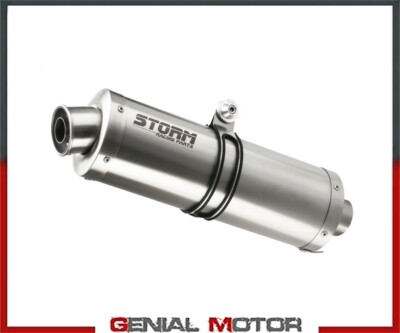 Storm by Mivv Oval Stainless Exhaust for Aprilia Pegaso Strada 650 2006 06
