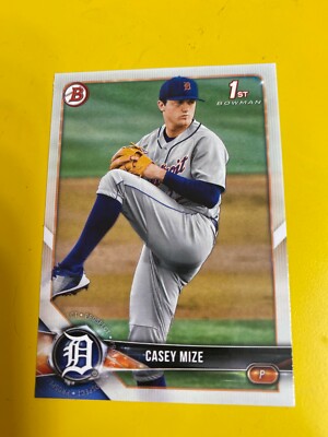 D39907 2018 Bowman Draft #BD1 Casey Mize TIGERS ROOKIE CARD | eBay