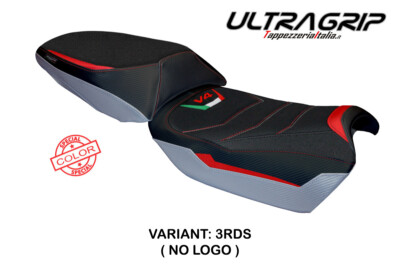 Ducati Multistrada V4 Rally 23-24 Red-Silver Adria Ultragrip Saddle Cover Red-Silver