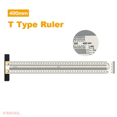 Scale Ruler T-type Hole Stainless Scribing Woodworking Mark Line Gauge Carpenter