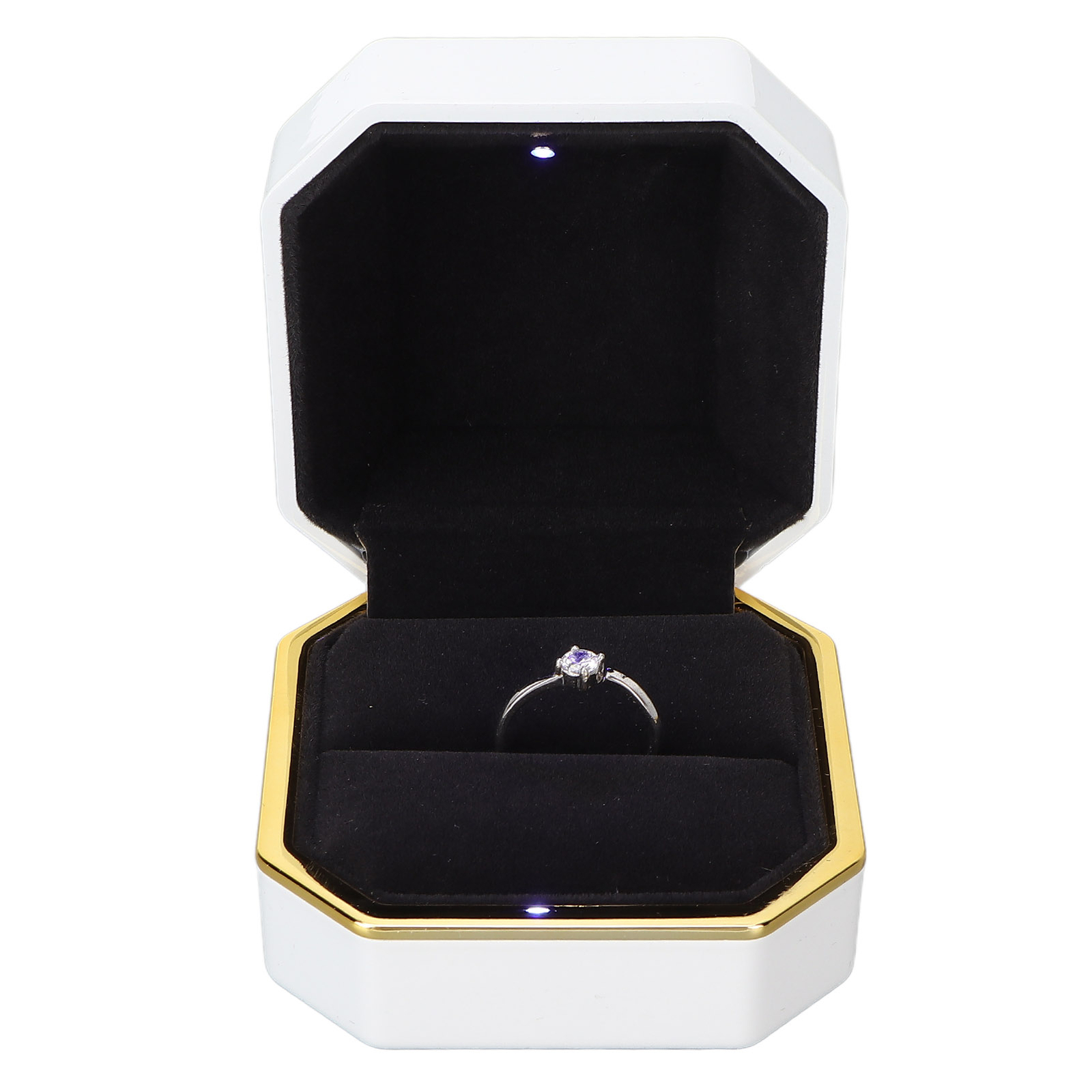 Noble Pack LED Jewelry Gift Box - Luxury Velvet Necklace Display Case With Light