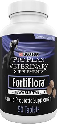 Pua Pro Veterinary Supplements Dog Probiotic Supplement Tablets-90 ct. Canister