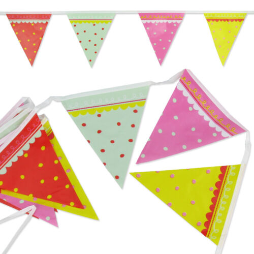 10 m Wimpelkette Wimpelgirlande Girlande Party Geburtstag Dekoration Deko Event - Bild 49 von 67