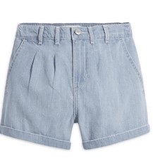 Levi Signature Girls High Rise 3  Blue Denim Pleated Shorts Size 7 NWT