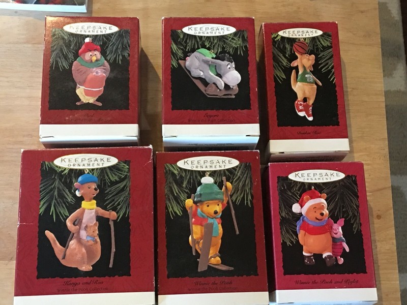 Hallmark "Winnie the Pooh" 10 Asst Collection of Keepsake Ornaments 1991-96