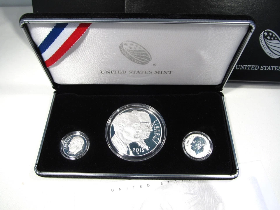 2015 March of Dimes Special Silver Set w/ Box & COA w/ Rev Proof Dime AN883 - Image 2 of 4